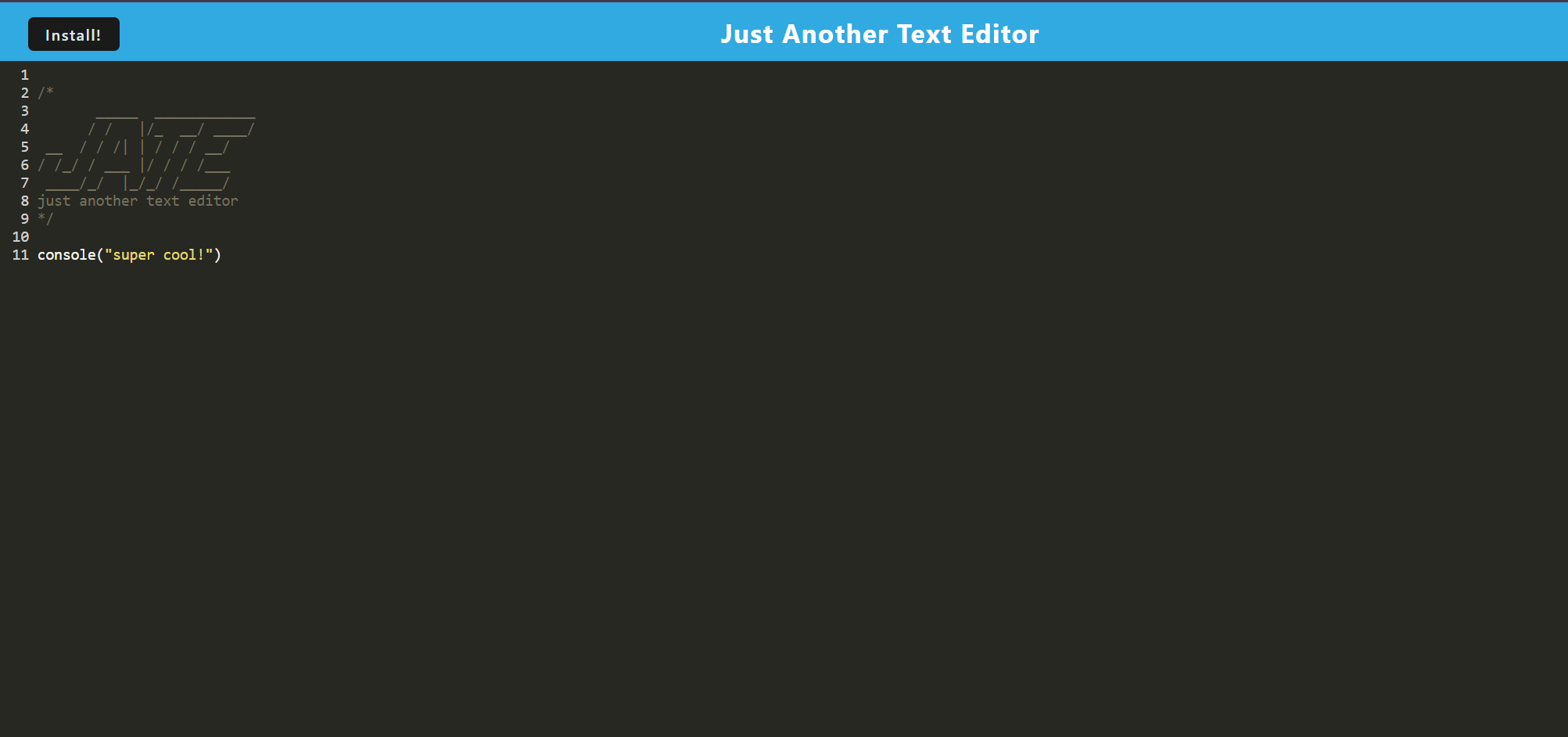 displayed projects with associated links